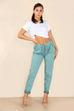 Red Italian Glitter Drawstring Waistband Magic Pants For Women 14 - Dropwear