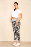 Leopard Print Plus Size Italian Leopard Print Drawstring Cotton Joggers For Women 20 - Dropwear