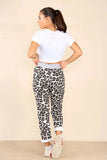 Leopard Print Plus Size Italian Leopard Print Drawstring Cotton Joggers For Women 22 - Dropwear
