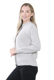 Women's Knitted Winter Cardigan Long Sleeve Warmth with Crew Neck & Ribbed Knit For Women  - Dropwear