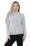 Women's Knitted Winter Cardigan Long Sleeve Warmth with Crew Neck & Ribbed Knit For Women  - Dropwear