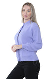 Women's Knitted Winter Cardigan Long Sleeve Warmth with Crew Neck & Ribbed Knit For Women  - Dropwear