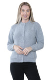 Women's Knitted Winter Cardigan Long Sleeve Warmth with Crew Neck & Ribbed Knit For Women  - Dropwear