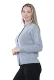 Women's Knitted Winter Cardigan Long Sleeve Warmth with Crew Neck & Ribbed Knit For Women  - Dropwear