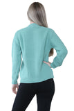 Women's Knitted Winter Cardigan Long Sleeve Warmth with Crew Neck & Ribbed Knit For Women  - Dropwear