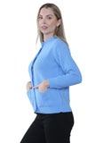 Red Women's Knitted Winter Cardigan Long Sleeve Warmth with Crew Neck & Ribbed Knit For Women 16-18 - Dropwear