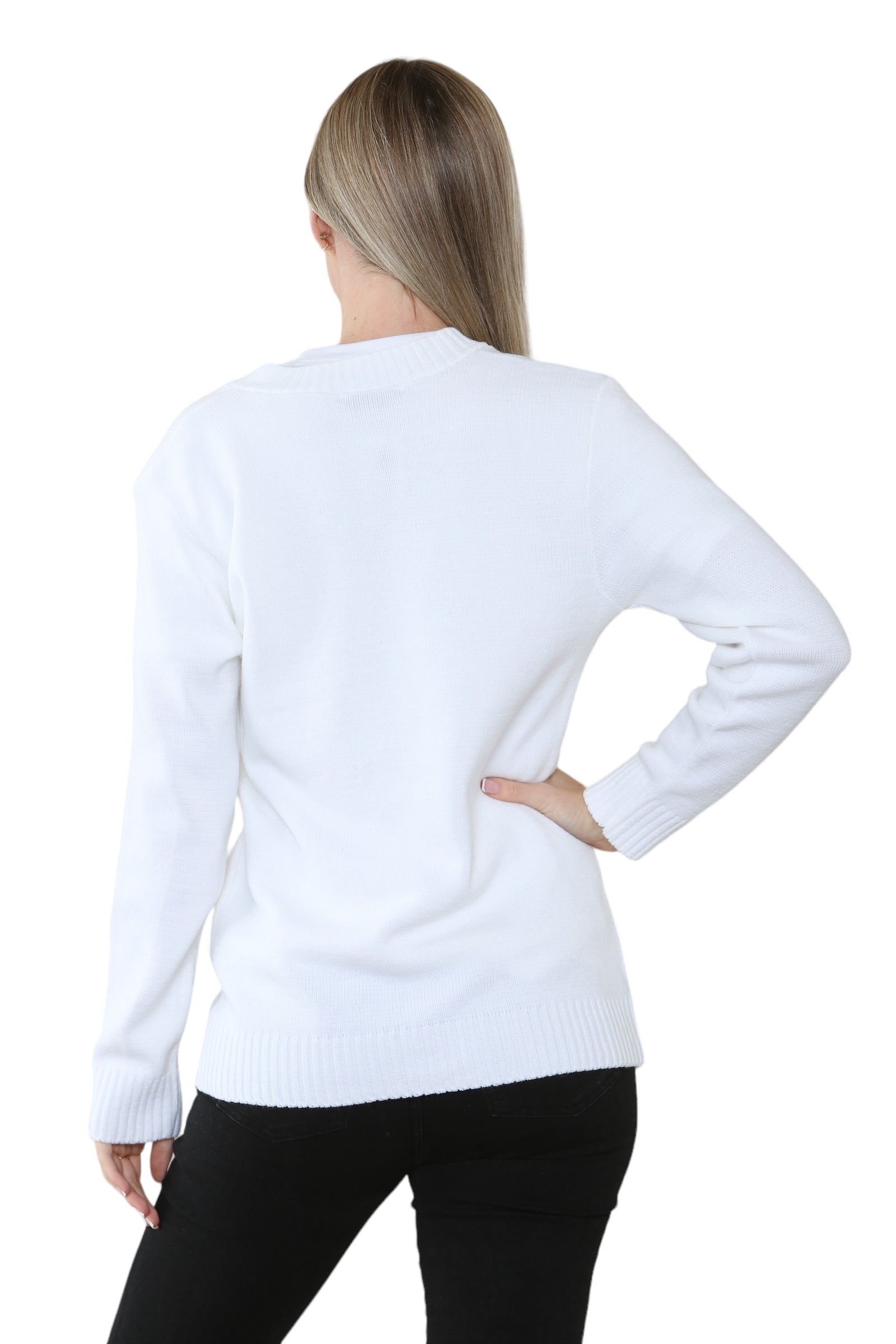 Women Knitted Plain Cardigan For Women  - Dropwear