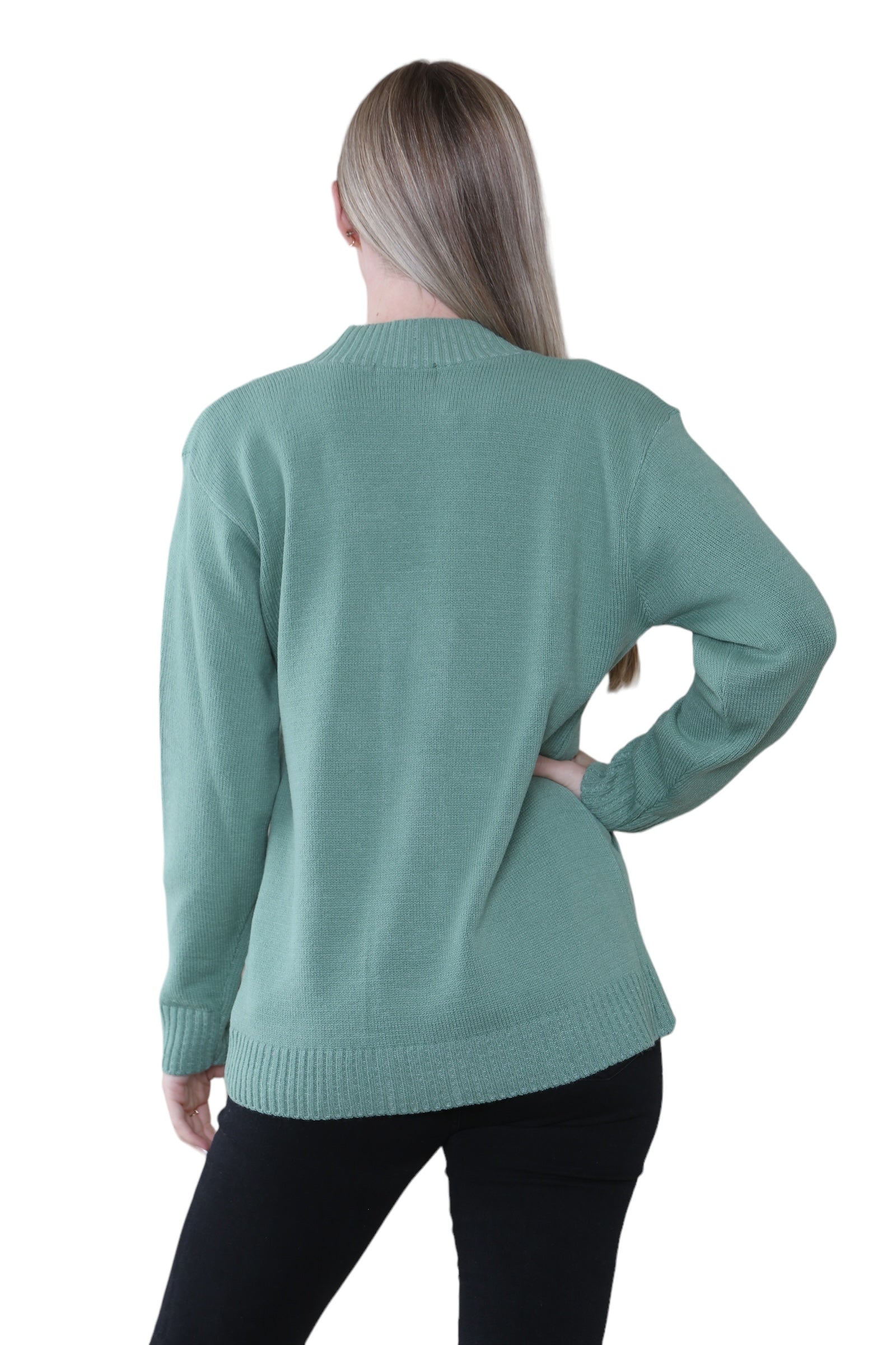 Women Knitted Plain Cardigan For Women  - Dropwear