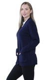 Women Knitted Plain Cardigan For Women  - Dropwear