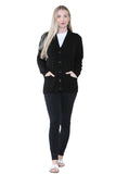 Women Knitted Plain Cardigan For Women  - Dropwear