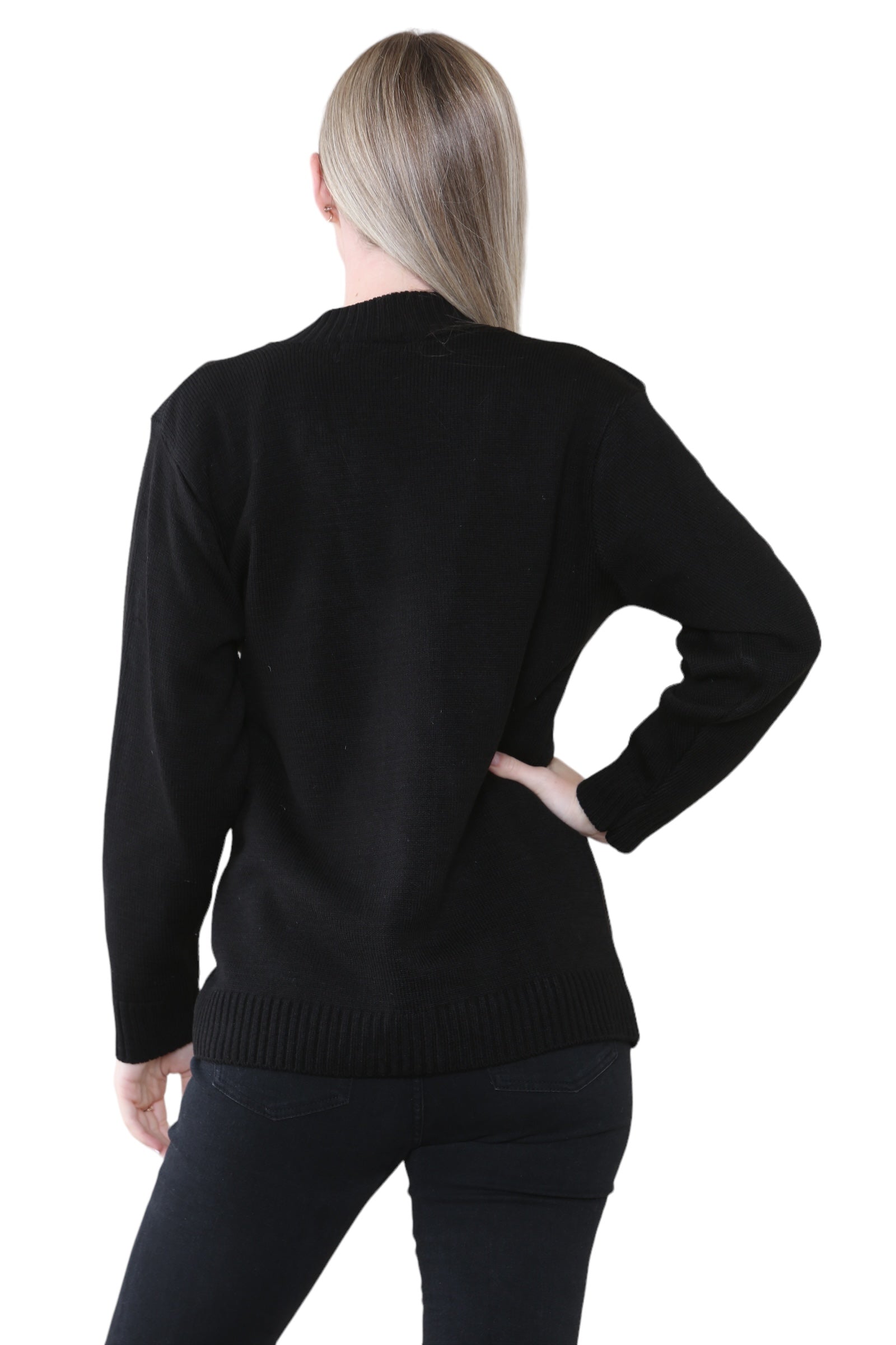 Women Knitted Plain Cardigan For Women  - Dropwear