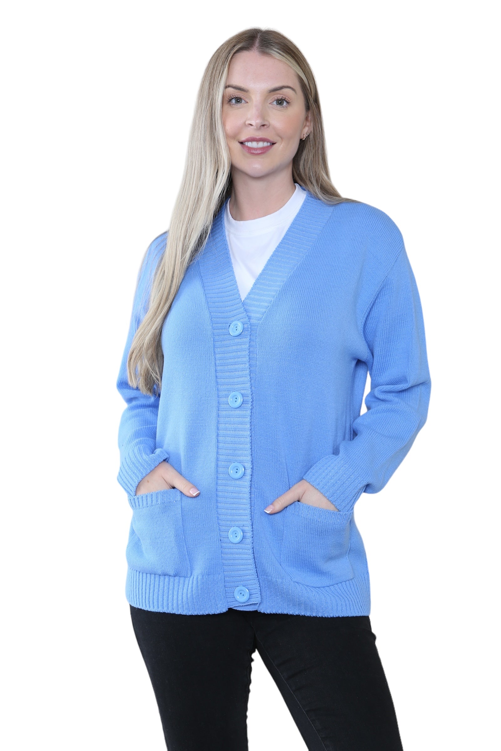 Women Knitted Plain Cardigan For Women  - Dropwear