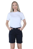 Black Women Button Shorts For Women 12 - Dropwear