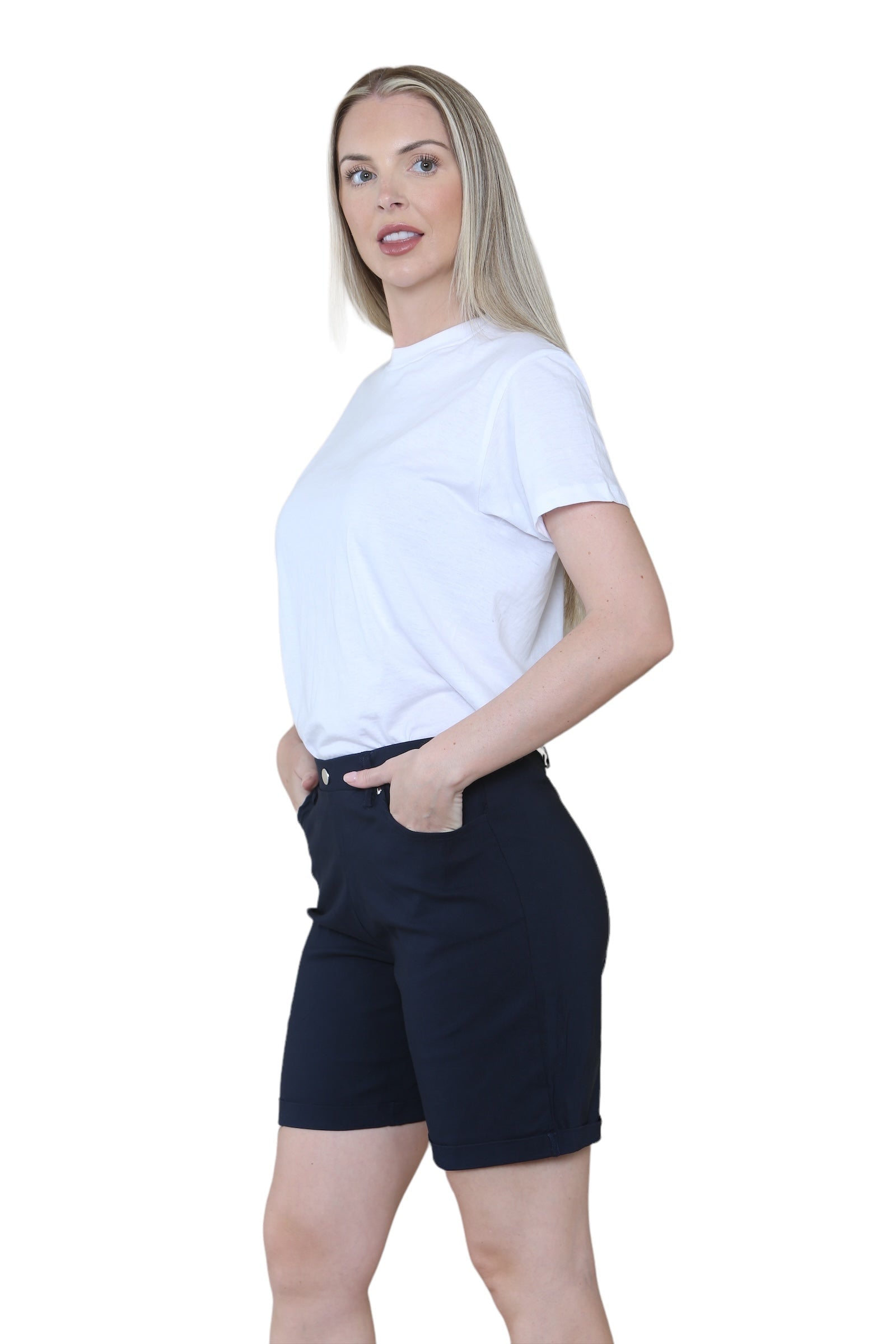Black Women Button Shorts For Women 10 - Dropwear