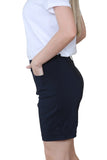 Black Women Button Shorts For Women 14 - Dropwear