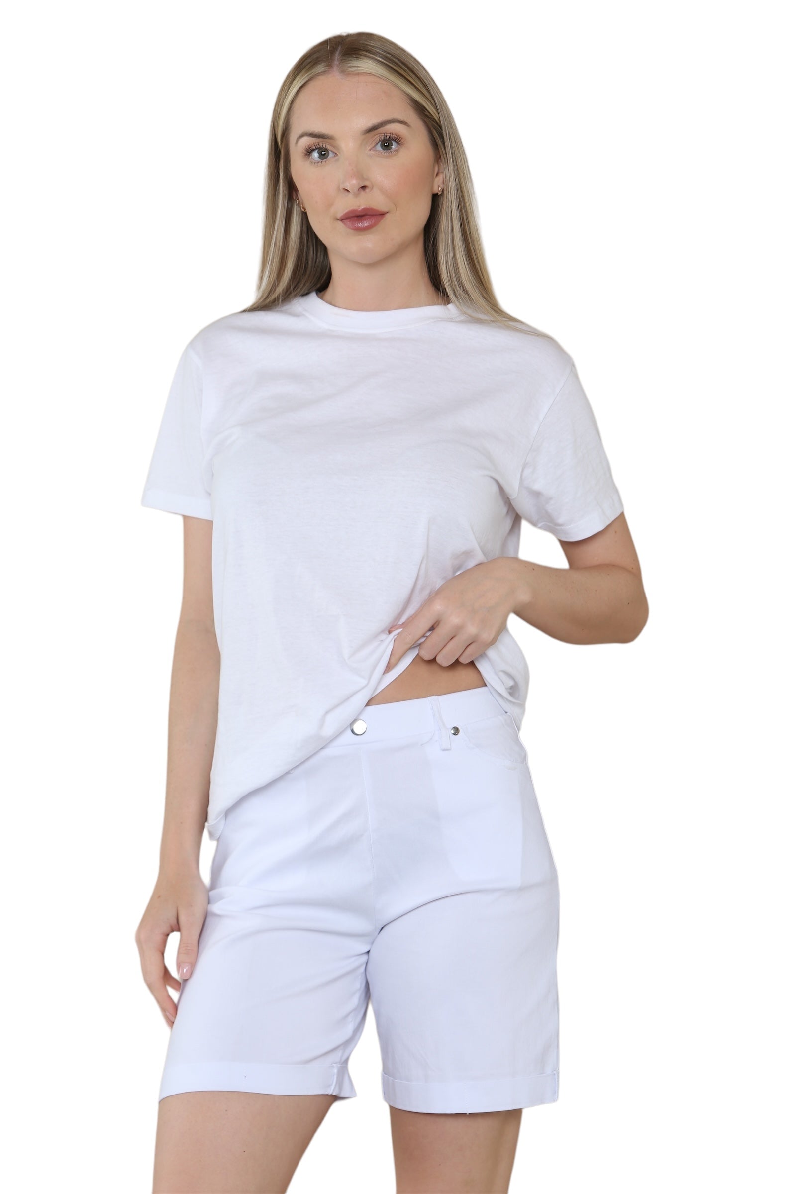 Black Women Button Shorts For Women 20 - Dropwear