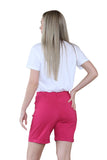 White Women Button Shorts For Women 20 - Dropwear