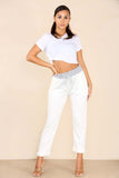 Navy Blue Plus Size Italian Plain Drawstring Cotton Joggers For Women 16 - Dropwear
