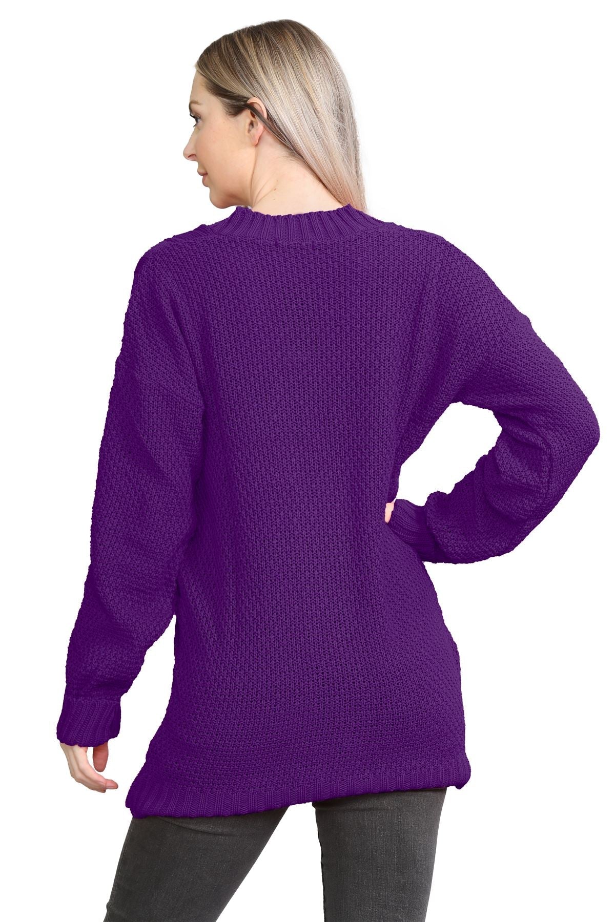White Cable Knitted Button Cardigan For Women 8-10 - Dropwear