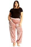 Velour Velvet Wide Flared Leg Pocket Palazzo For Women  - Dropwear