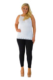 Khaki Green Plus Size Plain Long Leggings For Women 24-26 - Dropwear