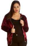Black Long Sleeve Velour Velvet Bomber Jacket For Women 16 - Dropwear