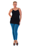 Cerise Plus Size Plain Long Leggings For Women 24-26 - Dropwear