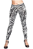 Zebra Print Zebra Print Leggings For Women 8-10 - Dropwear