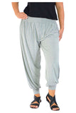 Red Plus Size Harem Trousers Full Length For Women 24-26 - Dropwear