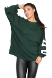 Buffalo Slogan Print Oversized Jumper Dress For Women  - Dropwear