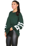 Buffalo Slogan Print Oversized Jumper Dress For Women  - Dropwear