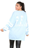 Buffalo Slogan Print Oversized Jumper Dress For Women  - Dropwear