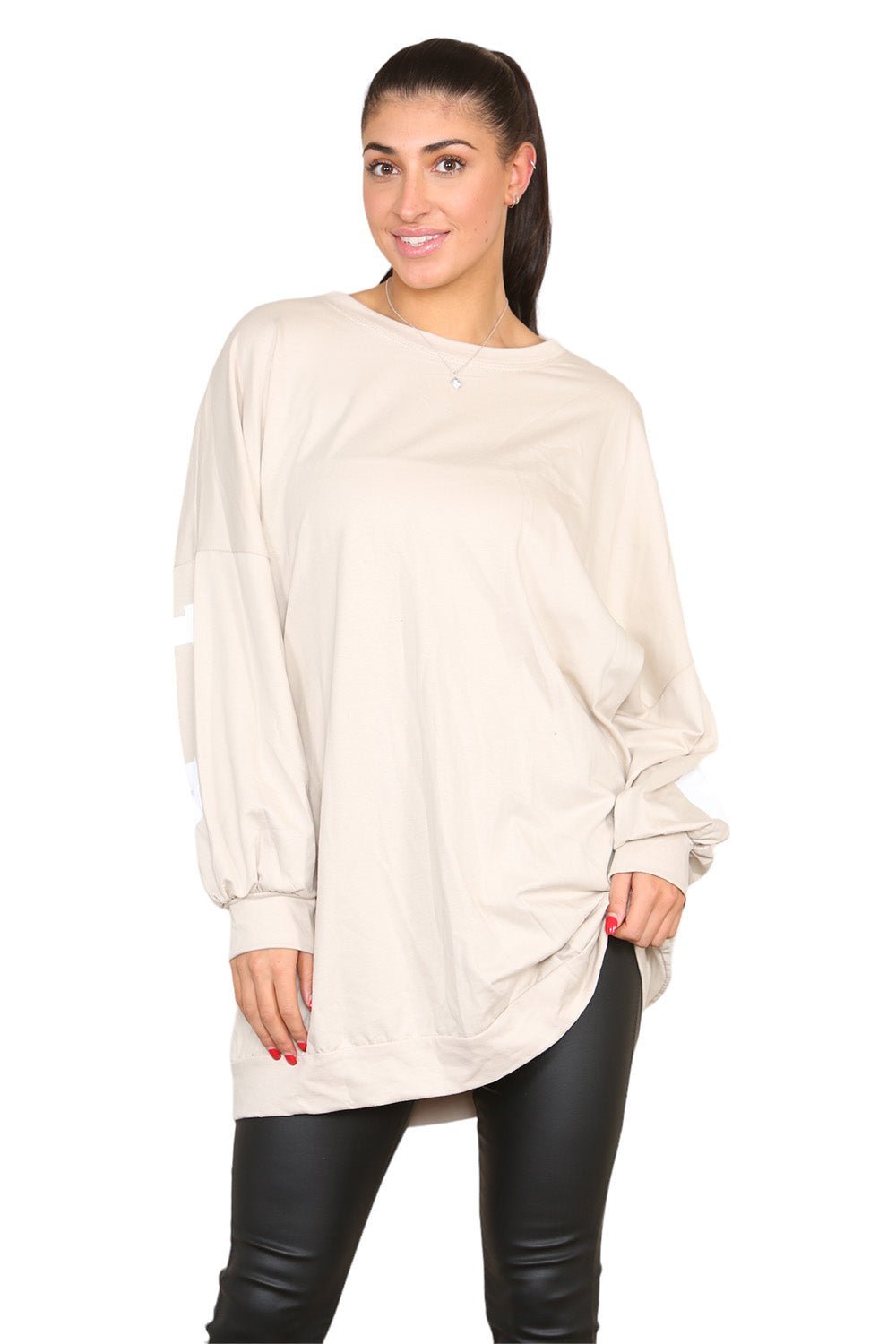 Buffalo Slogan Print Oversized Jumper Dress For Women  - Dropwear