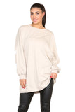 Buffalo Slogan Print Oversized Jumper Dress For Women  - Dropwear