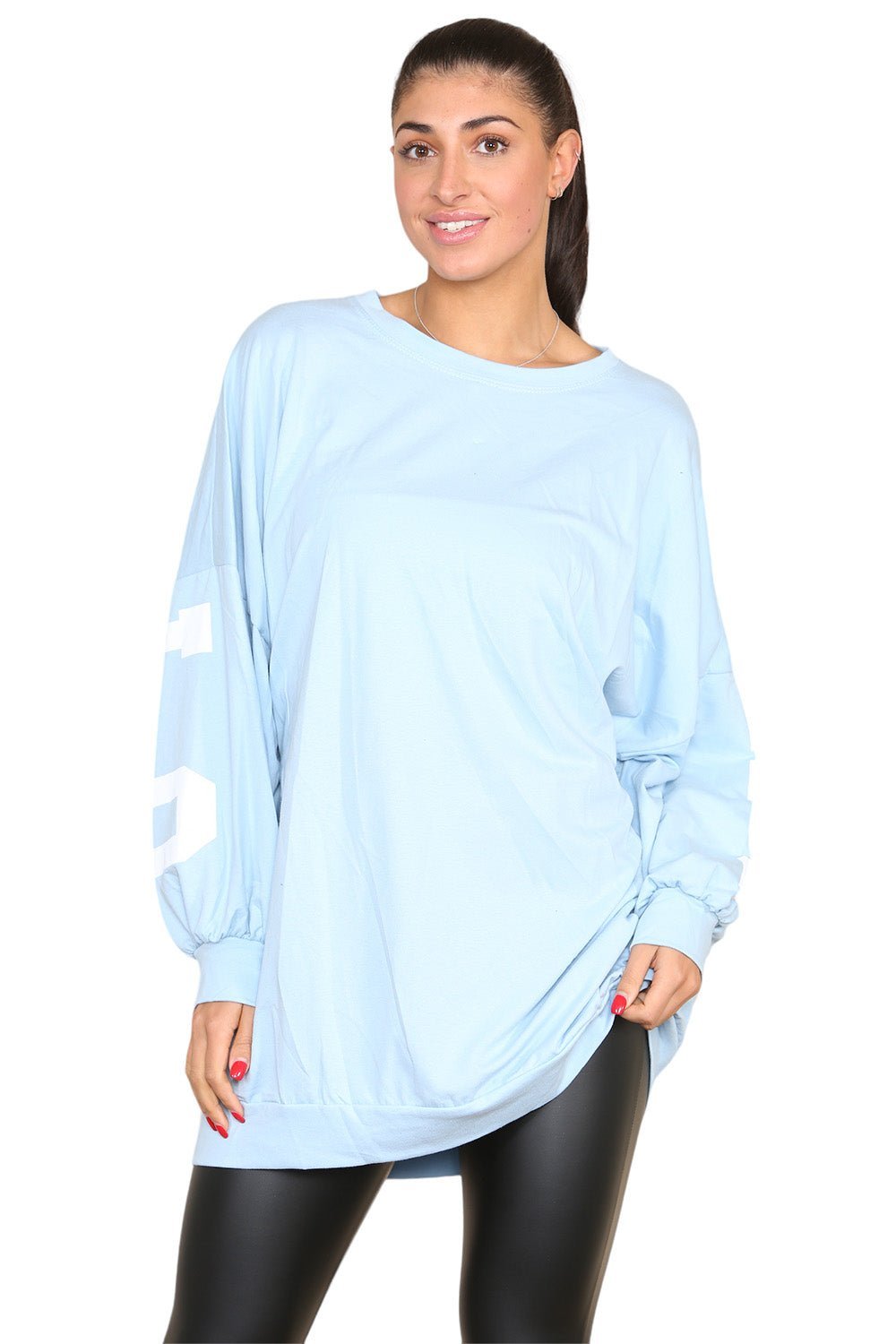 Buffalo Slogan Print Oversized Jumper Dress For Women  - Dropwear