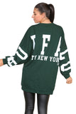 Buffalo Slogan Print Oversized Jumper Dress For Women  - Dropwear