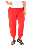Rust Plus Size Harem Trousers Full Length For Women 20-22 - Dropwear