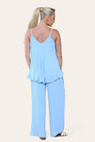 Camy Wild Style Pleated Trousers Set For Women  - Dropwear