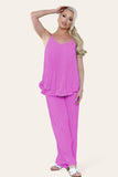 Camy Wild Style Pleated Trousers Set For Women  - Dropwear