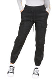 Cargo Pockets Pants Women High Waist Cropped Slim Fit Trouser For Women  - Dropwear