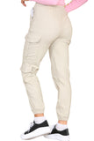 Cargo Pockets Pants Women High Waist Cropped Slim Fit Trouser For Women  - Dropwear