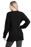 Cable Knitted Button Cardigan For Women  - Dropwear