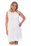 Wine Plus Size Flapper Lace Dress For Women 16-18 - Dropwear