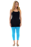 Brown Plus Size 3/4 Butterfly Sequin Leggings For Women 16-18 - Dropwear
