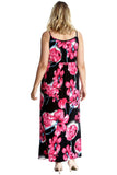 Red Plus Size Tank Top Floral Maxi Dress For Women 18 - Dropwear