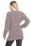 Turquoise Cable Knitted Button Cardigan For Women 8-10 - Dropwear