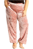 Velour Velvet Wide Flared Leg Pocket Palazzo For Women  - Dropwear