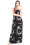 Tie Dye Tie Dye Aztec Print Strapless Sheering Maxi For Women 8-10 - Dropwear