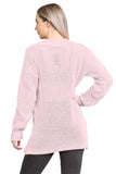 Cable Knitted Button Cardigan For Women  - Dropwear