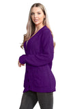 White Cable Knitted Button Cardigan For Women 12-14 - Dropwear